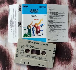RARE RCA AUSTRALIA ABBA THE ALBUM cassette NO mirror B BLUE COVER LIKE N 3