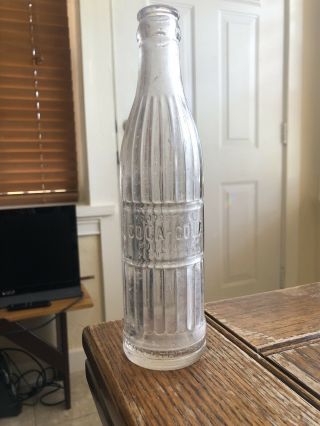 Coca - Cola Bottle Ribbed Straight Side,  Salida Colorado,  Old Vintage Antique Rare