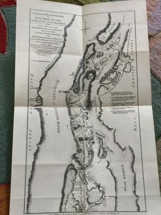 1777 Topographical Map Of York Island Exhibiting The Plan Of Fort Washington