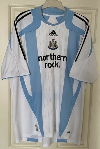 Rare Vintage Adidas Newcastle United 2007/08 Adult 3rd Change 2xl Football Shirt
