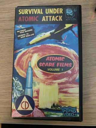 Atomic Scare Films Volume 1 Rare Collectible Vhs Something Weird Video