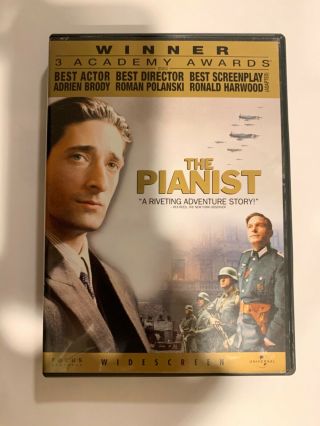 The Pianist (dvd,  2003,  Widescreen) Rare & Oop