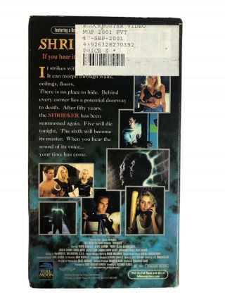 Shrieker Rare Horror VHS 1998 Full Moon David DeCoteau Tanya Dempsey 2