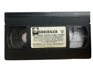 Shrieker Rare Horror VHS 1998 Full Moon David DeCoteau Tanya Dempsey 3
