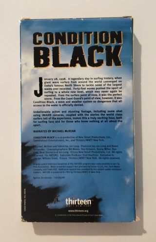 Black VHS 2002 OOP Rare Surfing Extreme Sports Video Library HTF 3