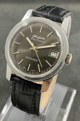 Rare German Glashutte / GlashÜtte Spezichron Automatic Watch 1970 