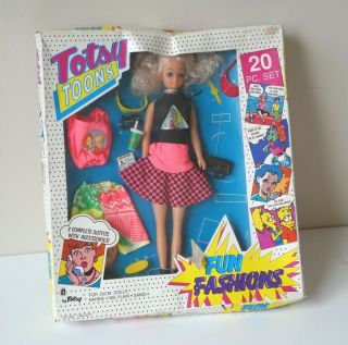 Vintage Totsy Toon Doll With Accessories - (weird Simpsons Bootleg Art)