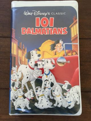 Rare Vintage 101 Dalmatians (vhs) - Walt Disney 