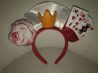 Rare Disney Parks Minnie Queen Of Hearts Ears