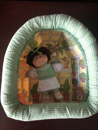 Cabbage Patch Kids Pin Up Green Girl Coleco 1983 Vintage Minni Chrissy