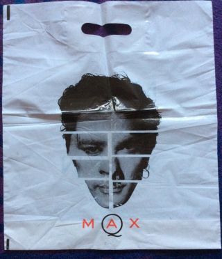 Max Q Promo Instore Carrier Bag 1989 Rare Pop Memorabilia Inxs Michael Hutchence