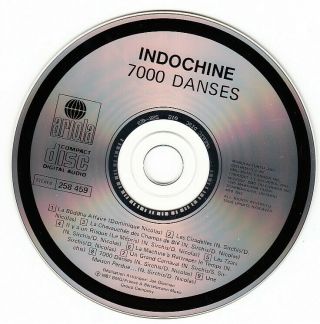 INDOCHINE - 7000 Danses CD très rare Canada 1987 3