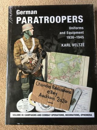 German Paratroopers Uniforms & Equipment 1936 - 1945 Vol.  3 - Veltze - Rare