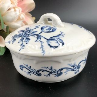 Antique MADDOCKS LAMBERTON Royal Porcelain Butter Dish Covered Bowl W/ Lid 3