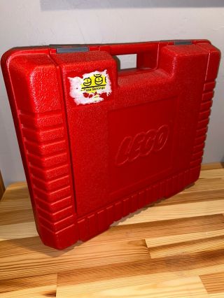 Vintage Red 1985 Plastic Lego Carrying Case Storage Hard Case