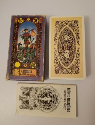 Stairs Of Gold Tavaglion Tarot,  1980 First Edition,  Rare Oop Complete W/book