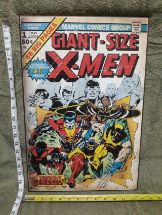 Marvel Giant - Size X - Men 1 Comic Book Cover 13 " X 19 " Wooden Wall Art Read