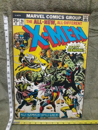 Marvel X - Men 96 Comic Book Cover 13 " X 19 " Wooden Wall Art Read