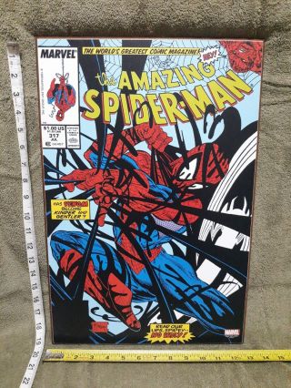 Marvel Spider - Man 317 Comic Book Cover 13 " X 19 " Wooden Wall Art Read