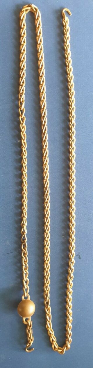 2 X Yard Lengths Of Brass Chain For Antique Hanging Oil Lamps