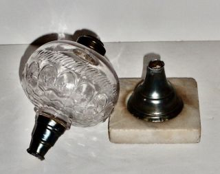 Antique 3 Part Eapg Oil Lamp For Repair Or Parts