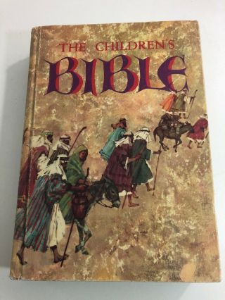 The Childrens Bible Vintage 1965 Golden Press Hardcover Illustrated Stories