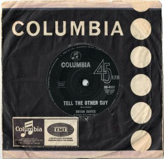 Bryan Davies - Tell The Other Guy Very Rare 1964 Aussie Beat Pop Single