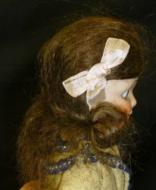 17cm Mohair Wig For Antique Doll,  Old Wig,  Bleuette Size