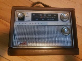 Vintage Arvin Eight Transistor Radio Model 61r58 Chesnut Cordless Radio Antique