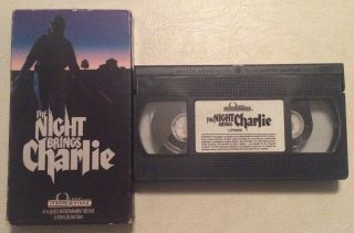 Very Rare The Night Brings Charlie Vhs 1990 Quest Qp901005 Horror Cult