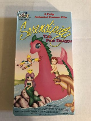 Just For Kids Home Video Serendipity The Pink Dragon Very Rare Vintage Vhs