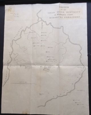 Map Of The Lead Mine District Washington County Missouri 1816