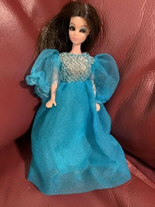 Vintage Topper Dawn Doll B10 Includes Blue Gown And Shoes