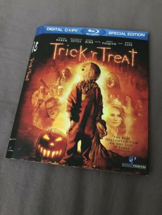 Trick R Treat 2009 Blu - Ray Release Slipcover Only Oop Very Rare