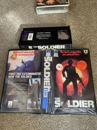 The Soldier Vhs/ Rare & Action/thriller Thorn Emi Video