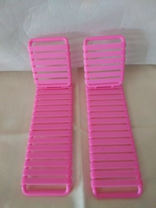 Vintage Barbie Pink Lounge Chairs (2)