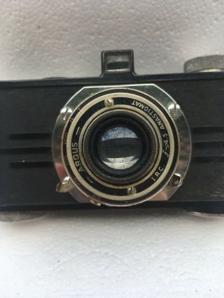 RARE Vintage Argus A AF Film Camera I.  R.  C.  f:4.  5 Anastigmat Lens 1930 ' s LOOK NR 2