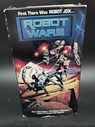 Robot Wars (full Moon,  1993) Vhs Tape Rare Cult Horror Sci - Fi