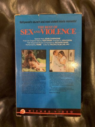 The Best Of Sex And Violence WIZARD VIDEO Big Box VHS 80s Horror Rare 2