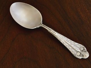 Adorable Mauser Mfg.  Co.  Sterling Silver Baby Spoon: Stork Pattern