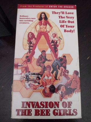 Invasion Of The Bee Girls Vhs Rare Oop Indie Cult Classic Hbo Home Video Rare