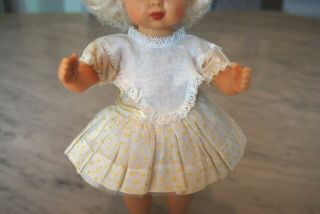 Vintage Doll Clothing - Tiny Terri Lee Dotted Swiss Dress With Slip 3336