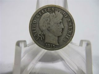 Rare 1915 S Barber Dime Very Fine Rare Coin Nfm767