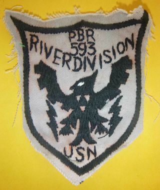 Tolowa Thunderbird - Rare Patch - Us Navy River Division 593 - Vietnam War,  4146