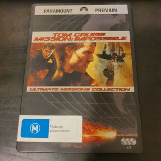 Rare Steel Case Mission Impossible 1 2 3 Trilogy = 3 Dvd As Collector 