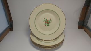 Very Rare Set Of Four Royal Copenhagen Fensmark 1010 9590 8 3/4 " Rim Soup Bowls