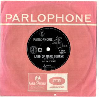 The Easybeats (stevie Wright) Land Of Make Believe - Rare 7 " 45 Vinyl Record