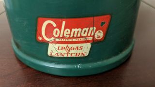 Vintage Coleman LP Gas Single Mantle Propane Camping Lantern Model 5120 1967 NR 2