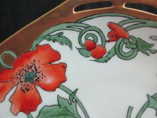 Antique M Z Austria Hand Painted Plate - Artist Signed 3