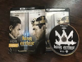 King Arthur (4k Ultra Hd Only) No Blu Ray With Slipcover Rare